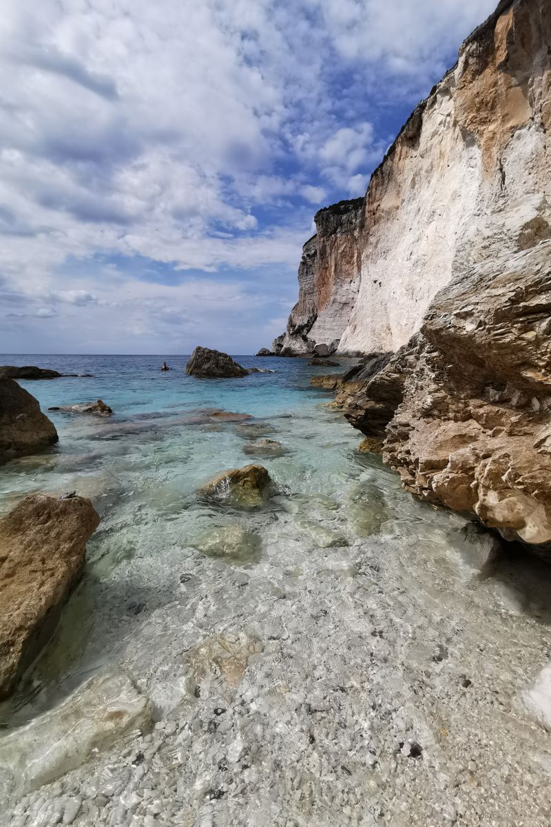 Explore the breathtaking rock formations and pristine azure waters at Gaios, Greece. Perfect seascape view.